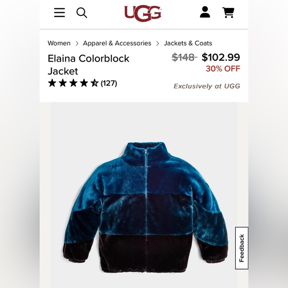 Ugg Elaina Colorblock Jacket - Picture 5 of 5
